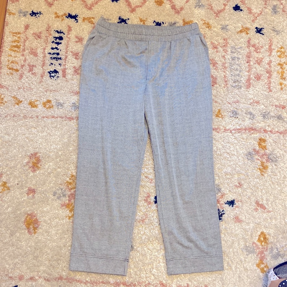Never Worn - Size L - Work Appropriate plaid stretchy pants! - Target